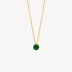 Blush ketting met smaragd - 118237