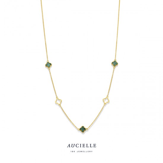 Halsketting Aucielle met malachiet - 118637