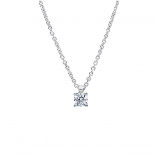 Halsketting 18 karaat met diamant briljant geslepen van 0,1ct. - 118803